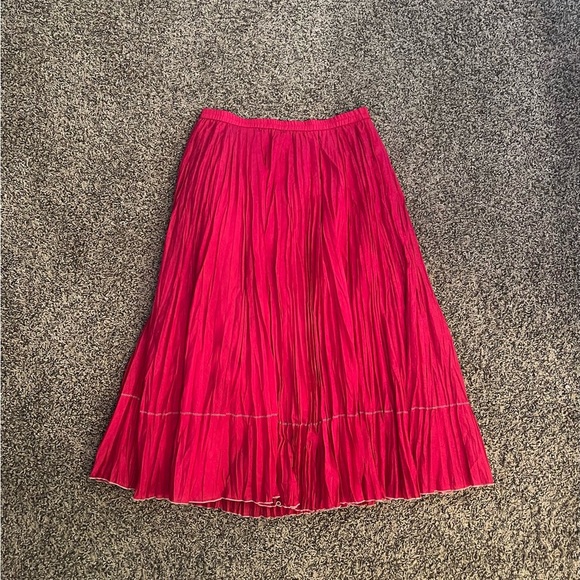 Coldwater Creek Dresses & Skirts - Vintage Coldwater Creek Pink Creped Maxi Skirt Whimseygoth Cottagecore